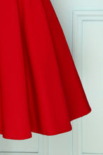 Load image into Gallery viewer, 1950s Dark Red Dress