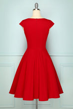 Load image into Gallery viewer, 1950s Dark Red Dress