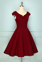 Load image into Gallery viewer, 1950s Burgundy Dress