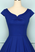 Load image into Gallery viewer, 1950s Royal Blue Dress