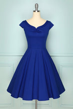 Load image into Gallery viewer, 1950s Royal Blue Dress