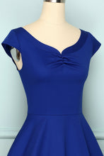 Load image into Gallery viewer, 1950s Royal Blue Dress