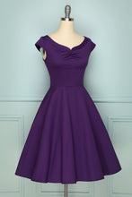 Load image into Gallery viewer, 1950s Purple Dress