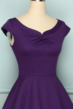 Load image into Gallery viewer, 1950s Purple Dress