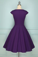 Load image into Gallery viewer, 1950s Purple Dress