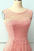 Load image into Gallery viewer, Asymmetrical Blush Lace Dress