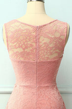 Load image into Gallery viewer, Asymmetrical Blush Lace Dress