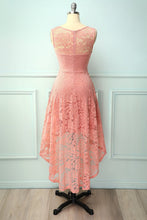 Load image into Gallery viewer, Asymmetrical Blush Lace Dress