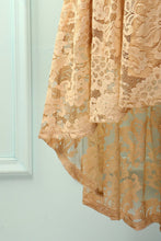 Load image into Gallery viewer, Asymmetrical Champagne Lace Dress