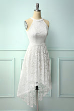 Load image into Gallery viewer, Asymmetric White Lace Dress