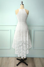 Load image into Gallery viewer, Asymmetric White Lace Dress