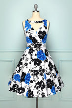 Load image into Gallery viewer, 1950s V Neck Floral