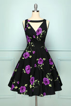 Load image into Gallery viewer, 1950s V Neck Purple