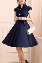 Load image into Gallery viewer, 1950s Navy Blue Swing