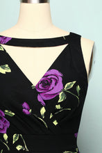 Load image into Gallery viewer, 1950s V Neck Purple