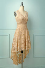 Load image into Gallery viewer, Asymmetrical Champagne Dress