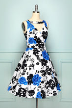 Load image into Gallery viewer, 1950s V Neck Floral