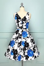Load image into Gallery viewer, 1950s V Neck Floral