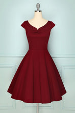 Load image into Gallery viewer, 1950s Burgundy Dress
