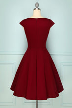 Load image into Gallery viewer, 1950s Burgundy Dress

