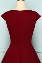 Load image into Gallery viewer, 1950s Burgundy Dress
