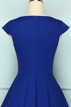 Load image into Gallery viewer, 1950s Royal Blue Dress
