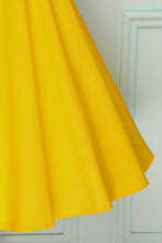 Load image into Gallery viewer, 50s Yellow Solid Dress
