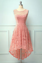 Load image into Gallery viewer, Asymmetrical Blush Lace Dress
