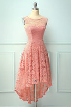 Load image into Gallery viewer, Asymmetrical Blush Lace Dress
