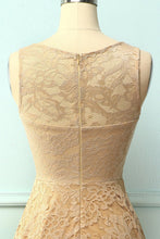 Load image into Gallery viewer, Asymmetrical Champagne Lace Dress
