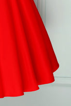 Load image into Gallery viewer, 1950s Red Swing Dress
