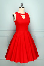 Load image into Gallery viewer, 1950s Red Swing Dress
