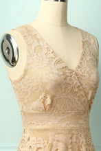 Load image into Gallery viewer, Asymmetrical Champagne Dress
