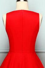 Load image into Gallery viewer, 1950s Red Swing Dress
