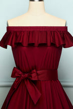 Load image into Gallery viewer, 1950s Burgundy Solid
