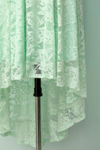Load image into Gallery viewer, Asymmetric Mint Lace Dress
