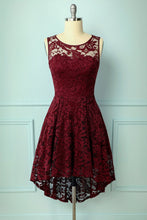Load image into Gallery viewer, Asymmetrical Burgundy Lace - ZAPAKA
